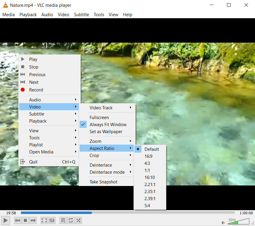 VLC media player for many video formats