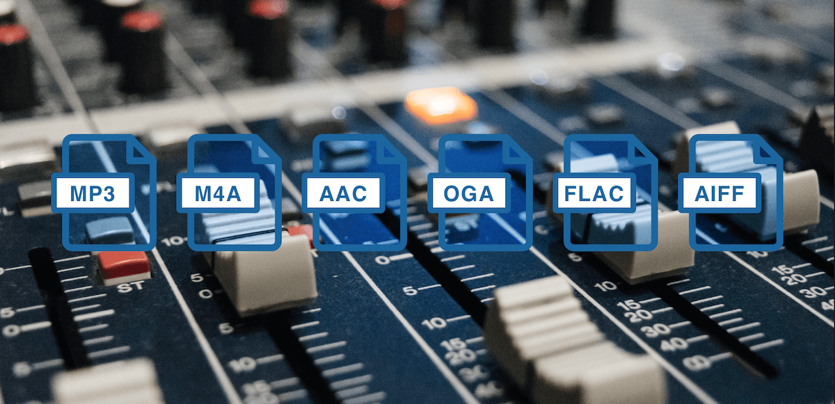 the best audio file formats example