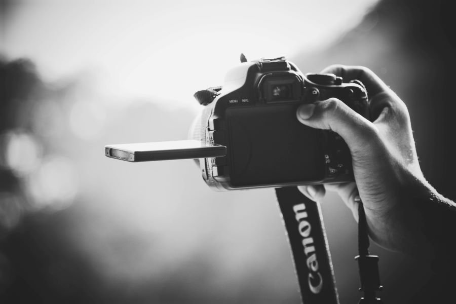 black and white photography camera