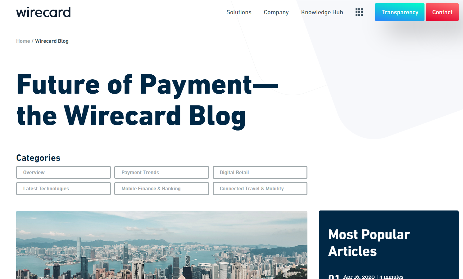 Top 10 unknown tech websites- wirecard