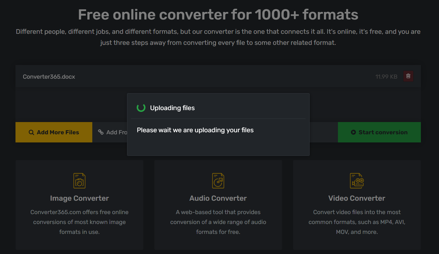 Is converting files online safe - step 1