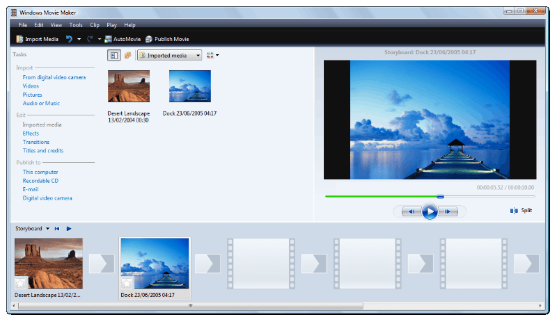 Windows Movie Maker file types