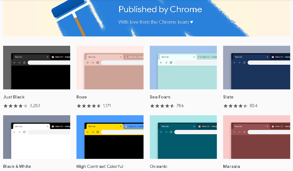 google chrome themes by chrome