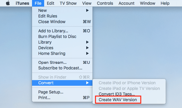 How to convert M4A to WAV on Mac: Step 6