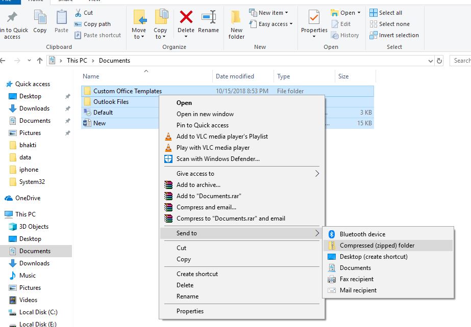 add files to an existing zipped archive - step 2