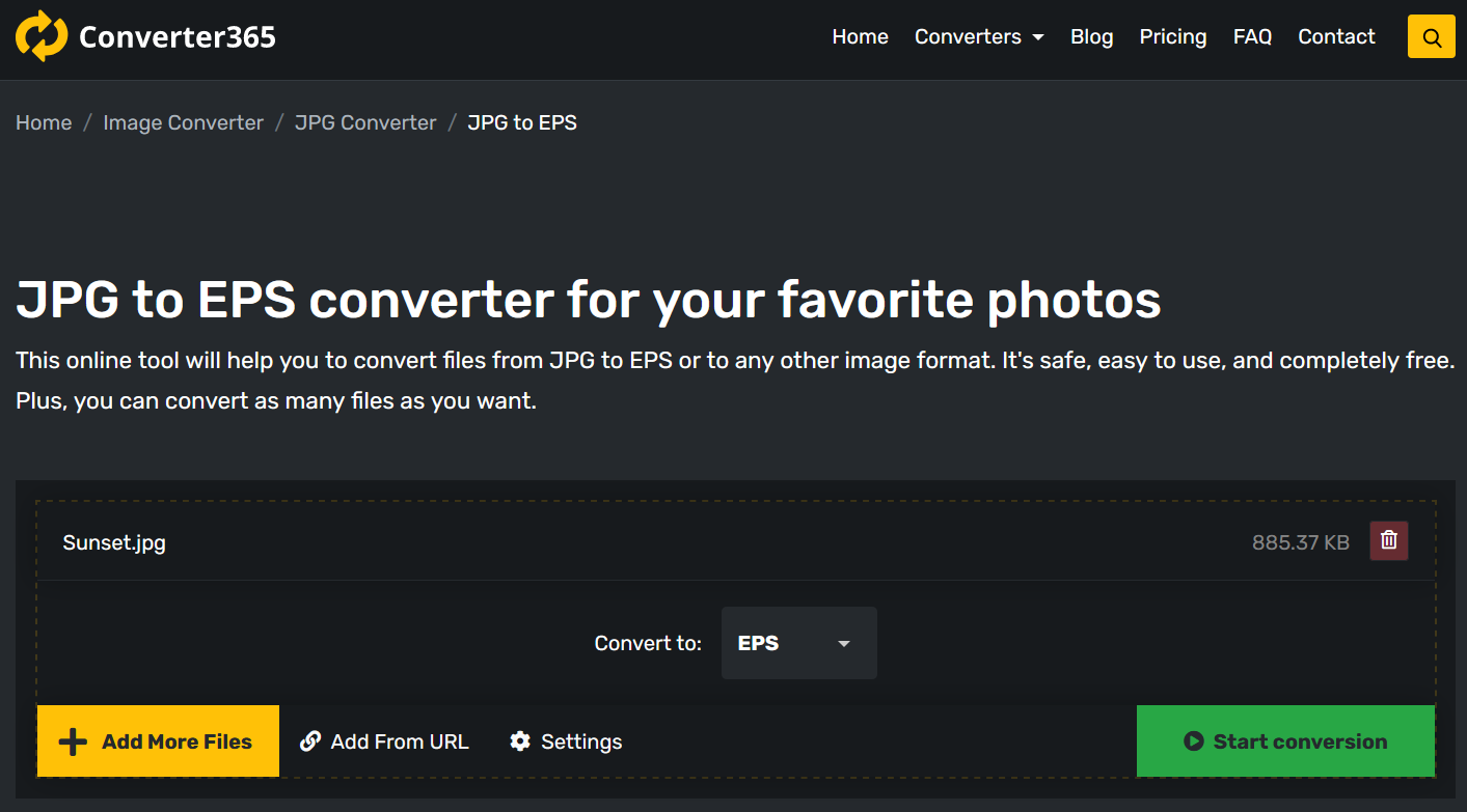 How to convert JPG to vector format for free? - Converter365.com