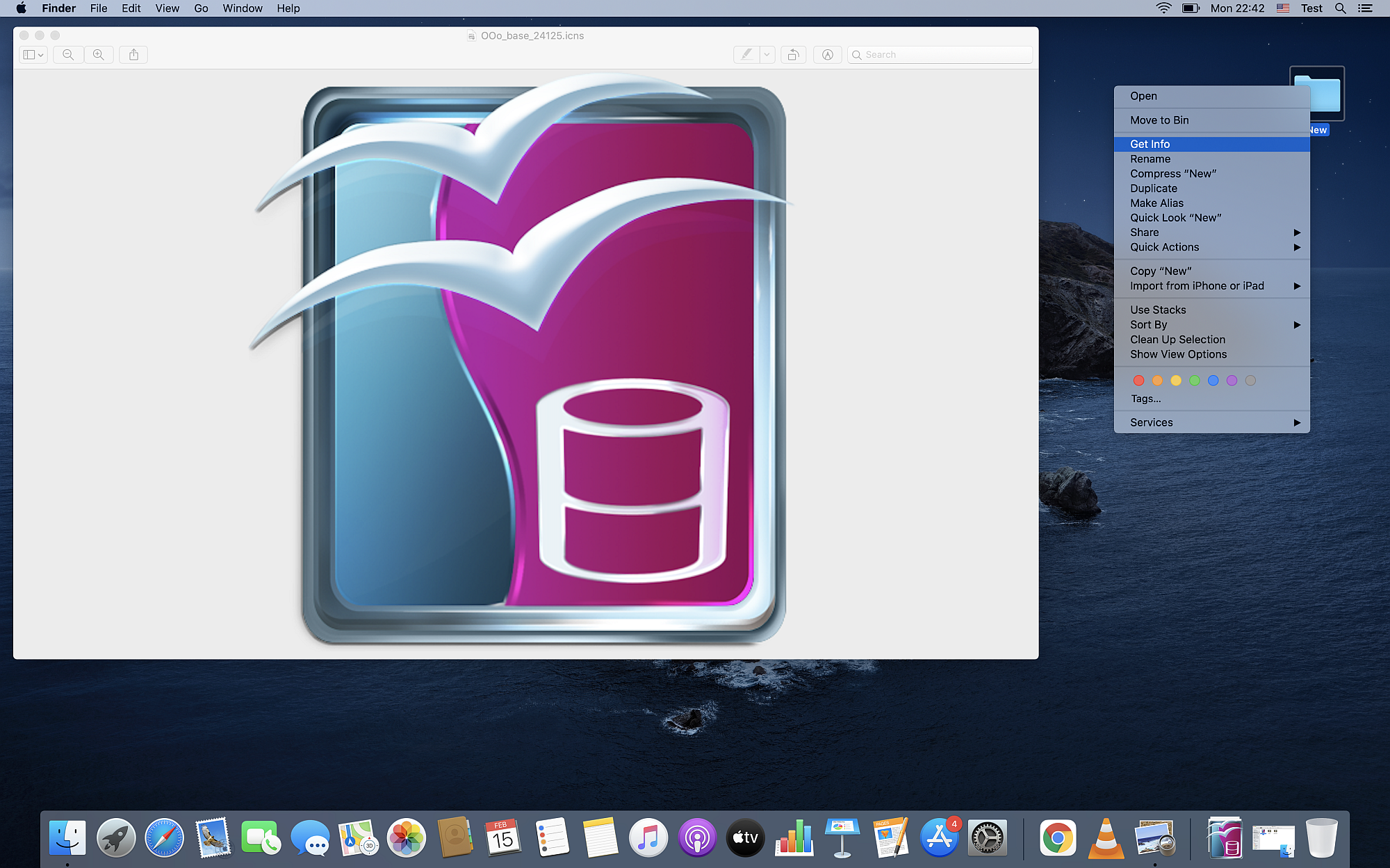 How to change an icon on Mac OS?