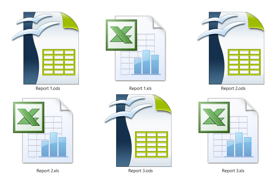 Differences between ODS and XLS files