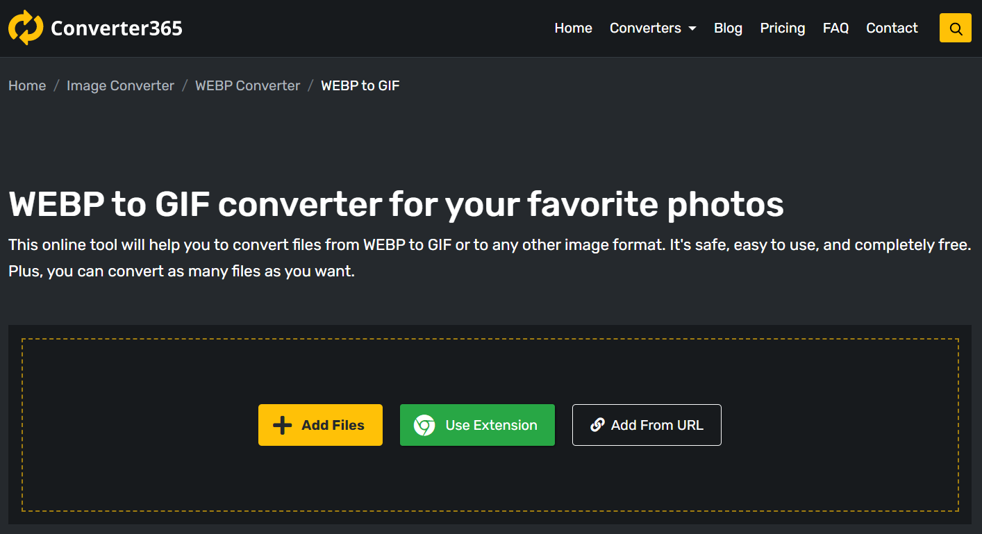 How to convert WEBM to GIF free online?