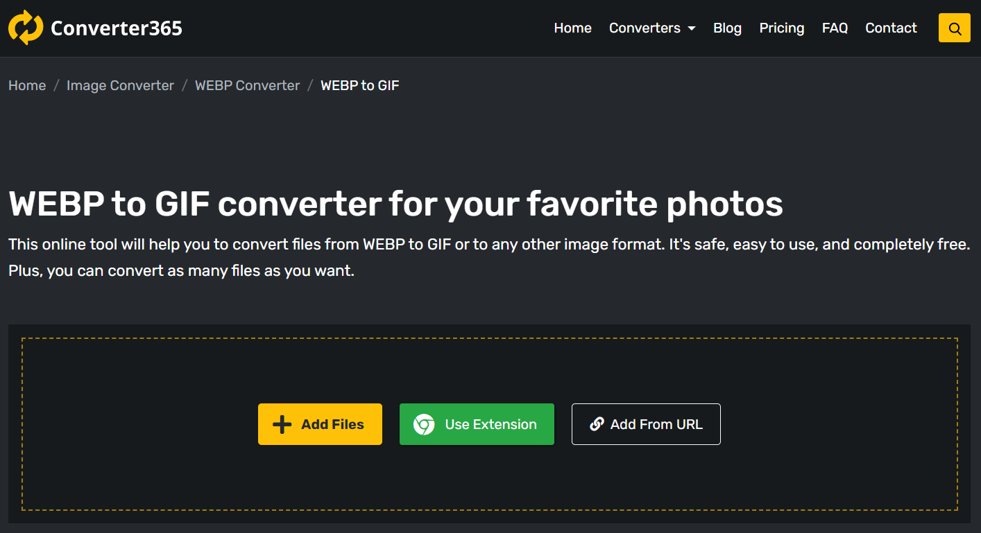 Convert Webp To Gif For Free On Mac Or Windows Converter365 Com