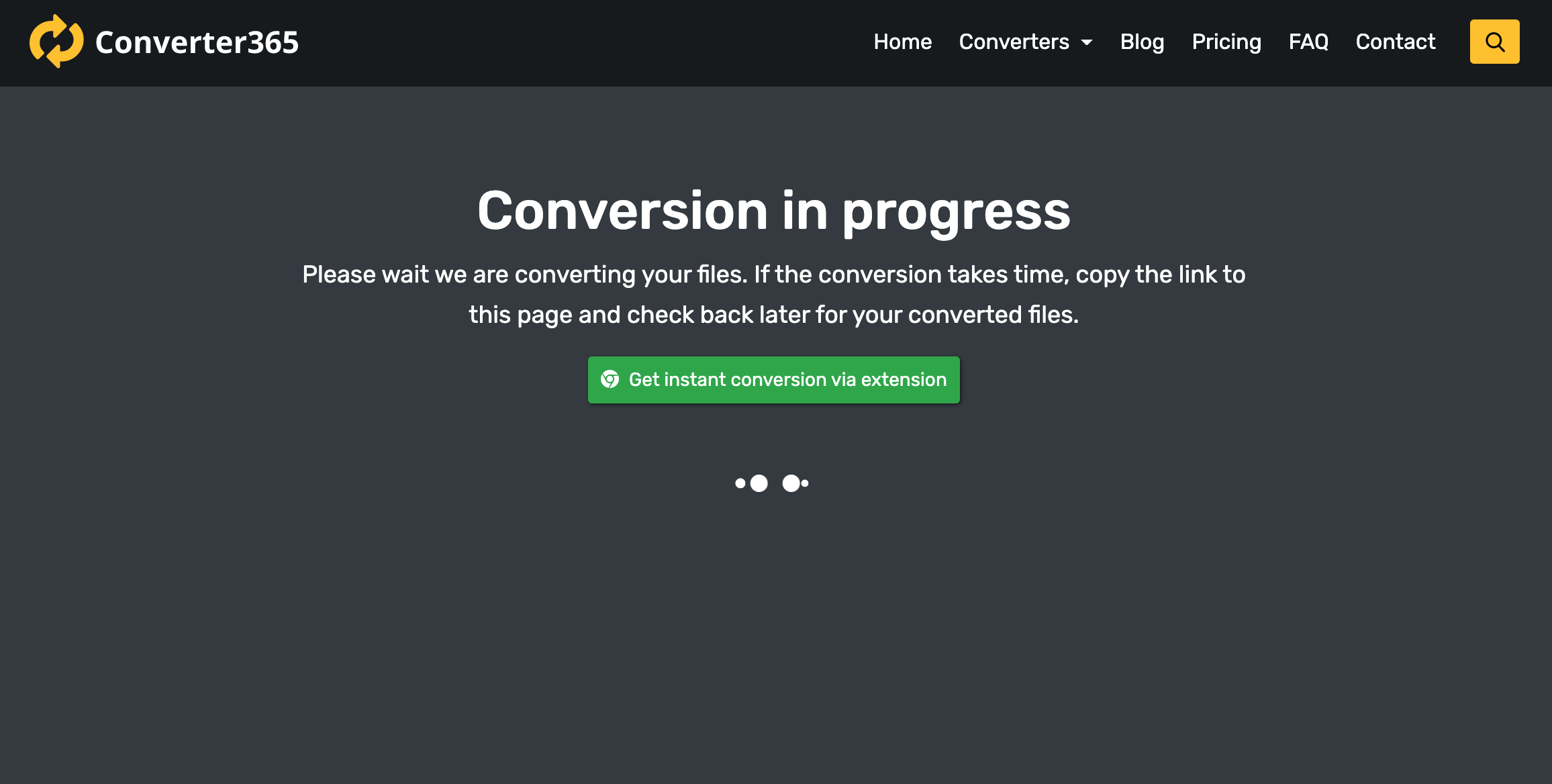 convert avi to mp4 converter365 step 2