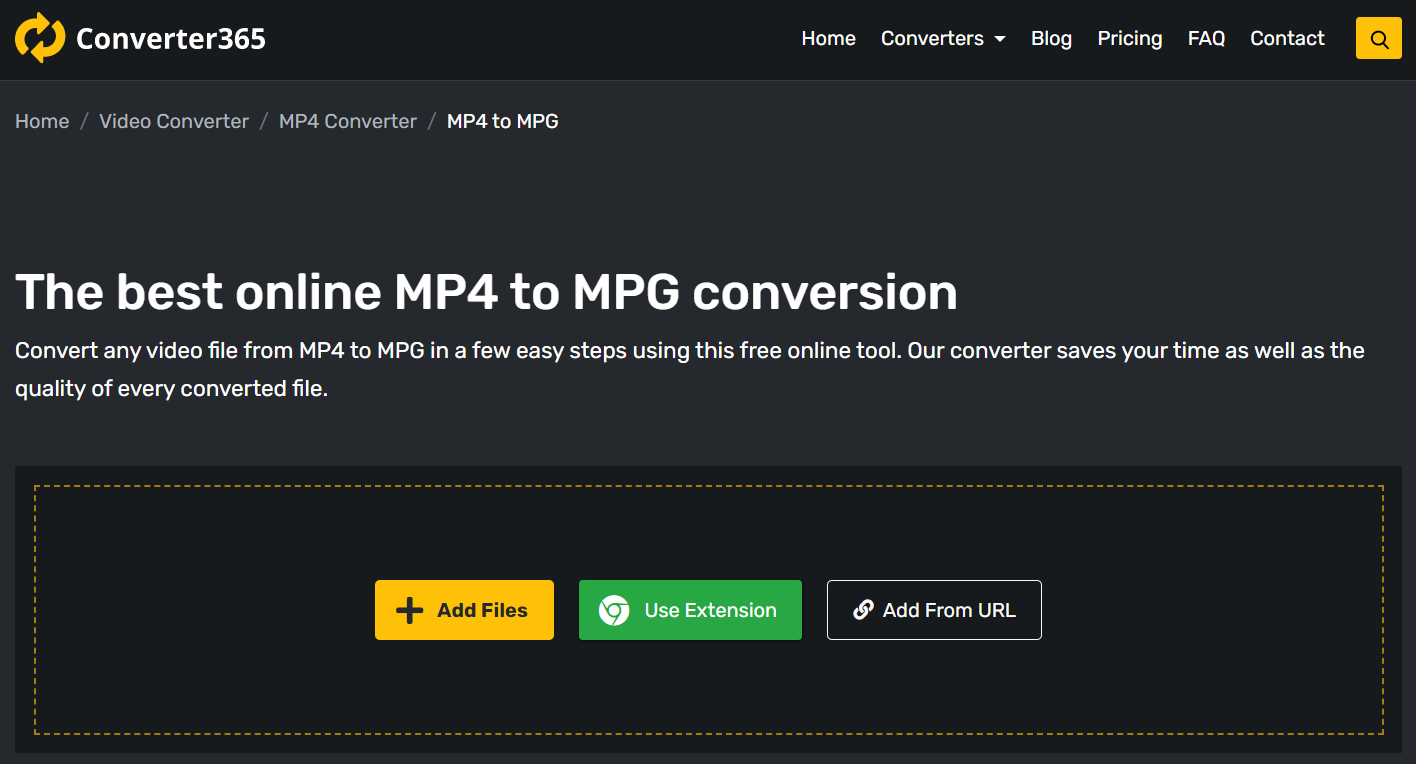 Best way to convert MP4 to MPG free online