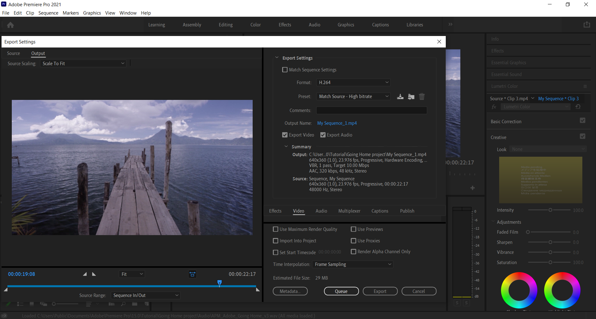 How to export Adobe Premiere to MP4 in few easy steps?