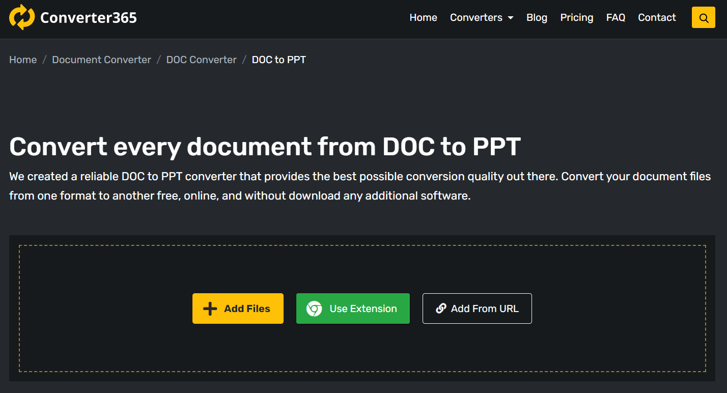 How to convert DOC to PPT free online?