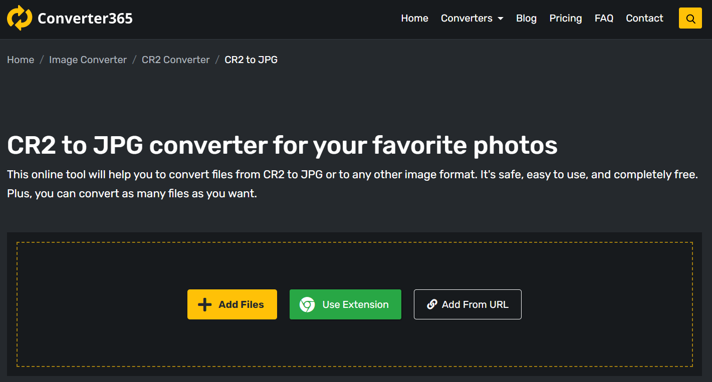 Best RAW converter online - Converter365