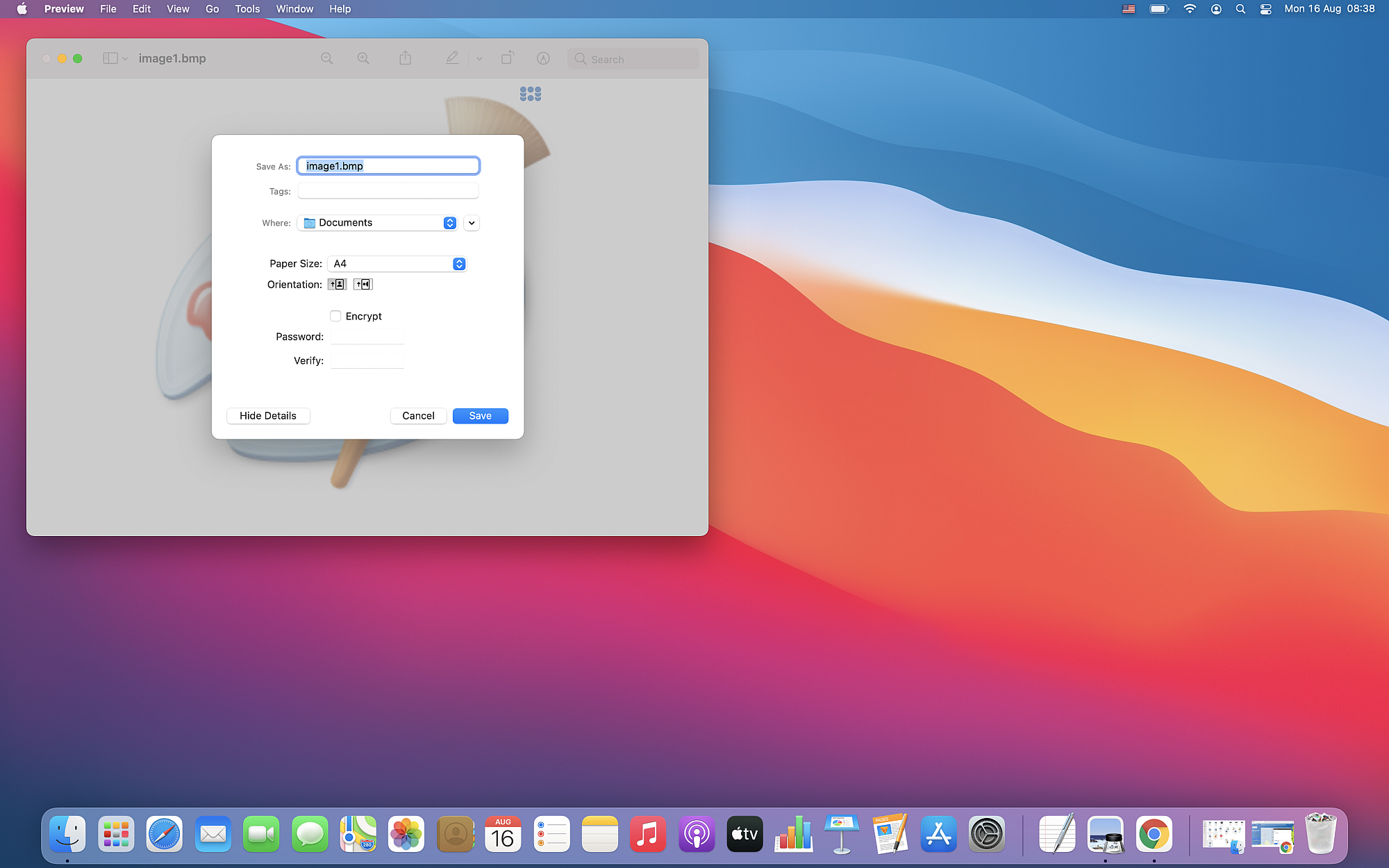How to convert BMP to PDF files on macOS?