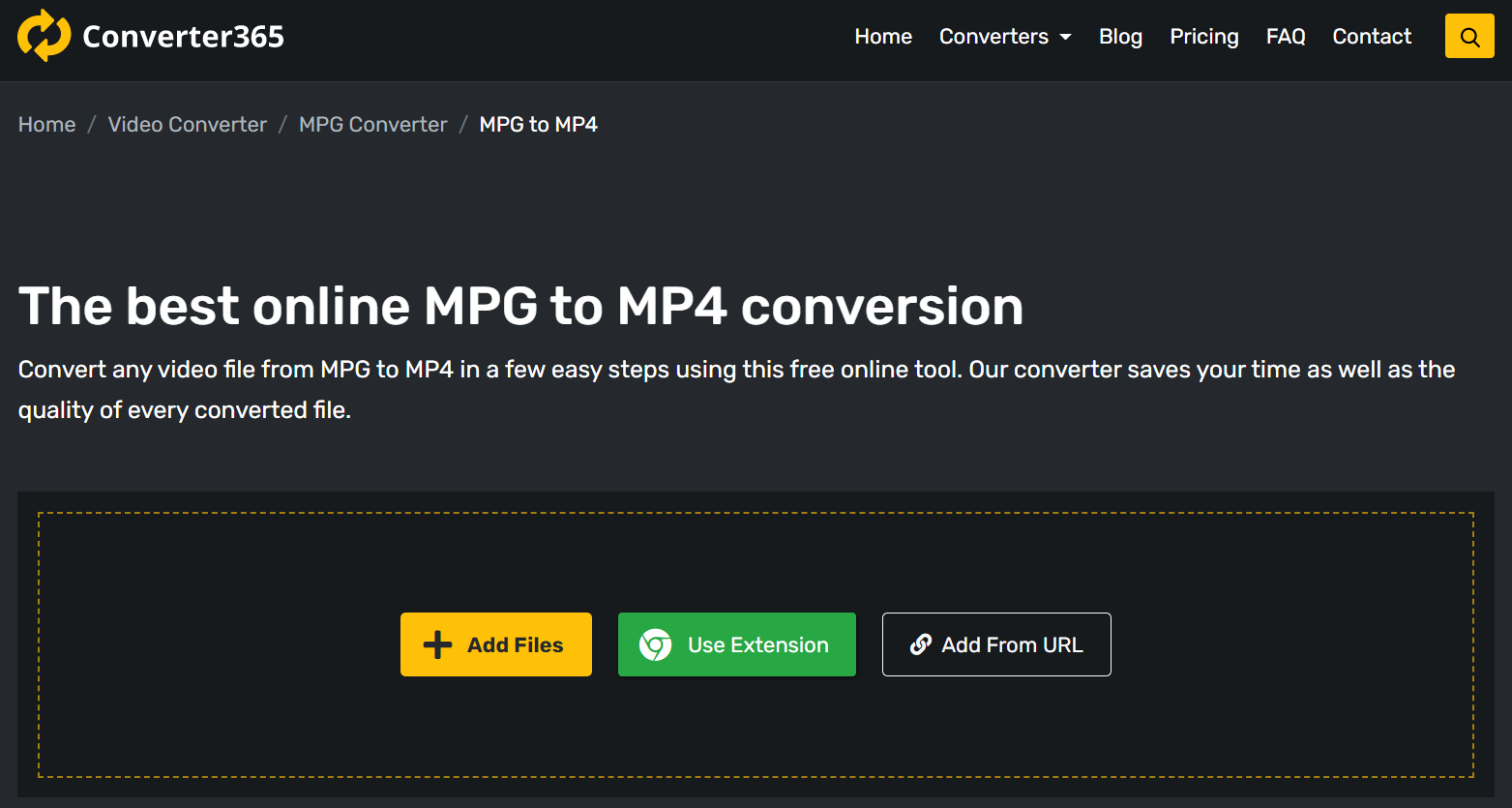 How to convert MPG online for free?