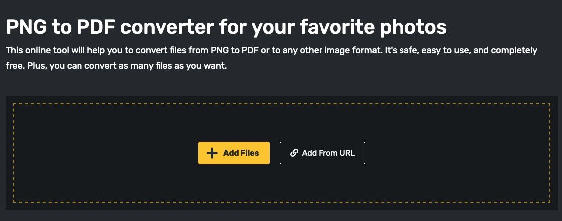 png to pdf screenshot converter online